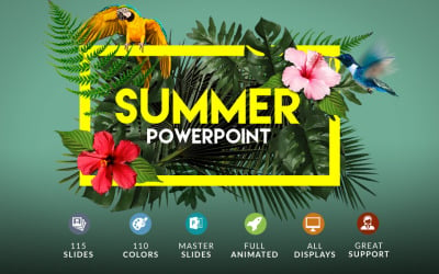 Summer | Powerpoint + Bonus PowerPoint template