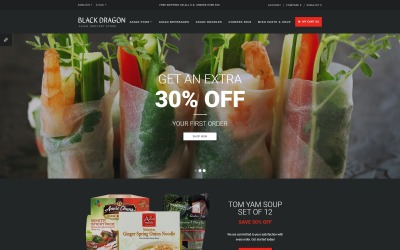 Template OpenCart Flexível para Sites de Míni mercado №63347