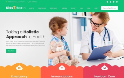 WordPress Theme namens "KidsHealth - Kids Clinic" #63374