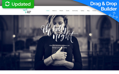 "Christ Days - Religious Premium Moto CMS 3 Template" Moto CMS 3 模板 #63456