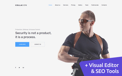 "Collagon - Premium" Responsive Moto CMS 3 Template №63469