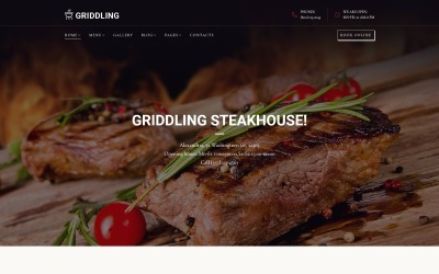 Griddling - Meat &amp;amp; Barbecue Restaurant WordPress-tema