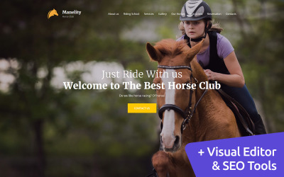 Manelity - Equestrian & Horse Riding Club Premium №63478