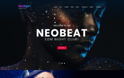 Modello WordPress Responsive #63497 "Neobeat - Night Club & Entertainment"