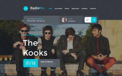 Premium Radyo Web Sitesi Moto Cms Html #63442