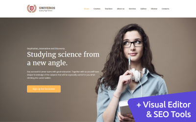 Responsywny szablon Moto CMS 3 Univeros - Premium #63467