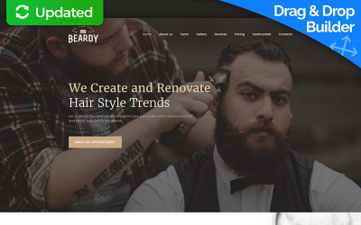 Reszponzív Beardy - Hair Care & Hair Styling Moto CMS 3 sablon 63476