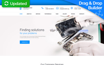 Reszponzív Mobilland - Mobile Repair Services Moto CMS 3 sablon 63472