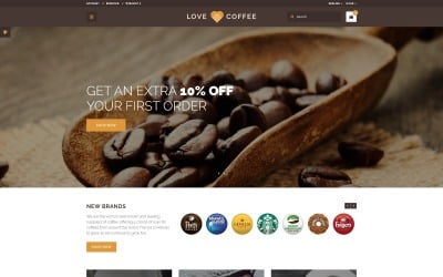 Szerelmes kávé - Coffee House OpenCart sablon