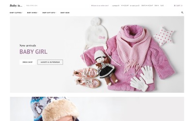 Babyis - responsywny motyw Magento dla sklepu z ubraniami dla niemowląt