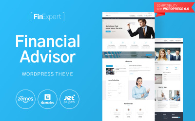 FinExpert - Адаптивна тема WordPress з питань фінансової консультації