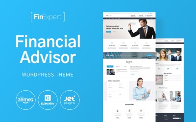 FinExpert - Pénzügyi tanácsadó vállalat válaszadó WordPress téma