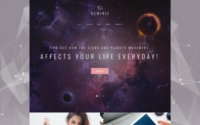 Geminiz - Astrologi Blogg WordPress tema
