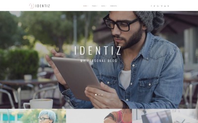 "Identiz - Blog Personnel" thème WordPress adaptatif #63592