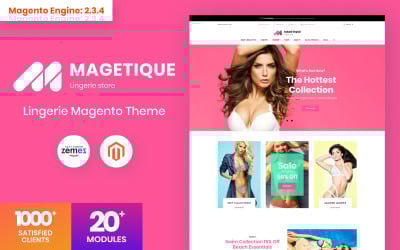Magetique - İç Çamaşırı Magento Teması