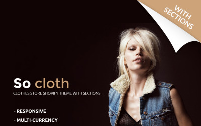 Tema Shopify responsivo de loja de moda