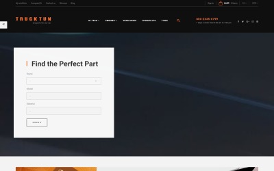 "Trucktun - Spare Parts Store Ecommerce Clean Bootstrap" - адаптивний PrestaShop шаблон №63543