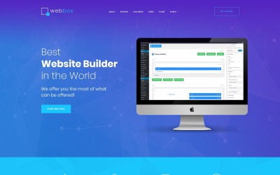 Webbox - Thème WordPress d&amp;#39;atterrissage de produit sur une page