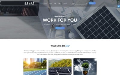 Адаптивный шаблон Joomla для солнечной энергии