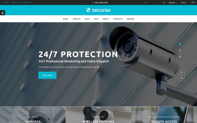Responsive Securax - Security Equipment Store Responsive OpenCart Template #63622