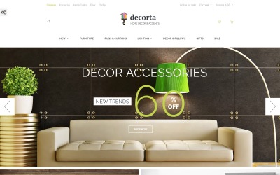 Reszponzív Decorta PrestaShop sablon 63629