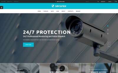 Securax - Biztonsági felszerelések tárolója válaszadó OpenCart sablon