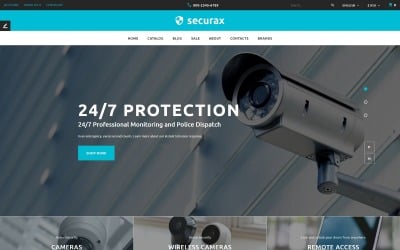 Securax - responsywny szablon OpenCart sklepu bezpieczeństwa