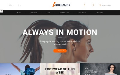 Tema Adrenaline PrestaShop