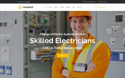 VoltaBolt - Electrician Services Responsive №63619