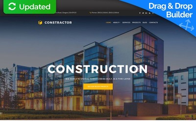 Modèle de société de construction Moto CMS 3