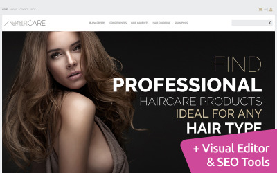 Responsivt Hair Care - Professional Salon MotoCMS Ecommerce Template MotoCMS Ecommerce-mall #63722