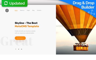 Skyline - Business, Zahnmedizin, Architektur & Reisen Moto CMS 3 Vorlage