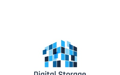 Цифрове сховище логотип шаблон