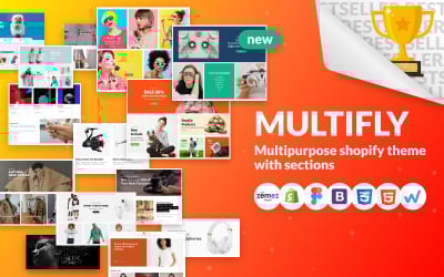 Multifly - тема для многоцелевого интернет-магазина Shopify