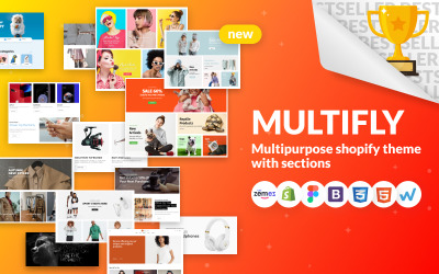 Multifly - uniwersalny motyw Shopify sklepu internetowego