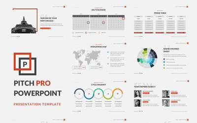 Pitch Pro PowerPoint sablon 63876