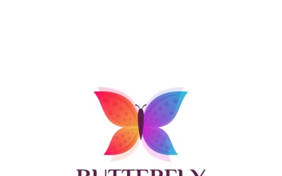 Plantilla de logotipo de mariposa