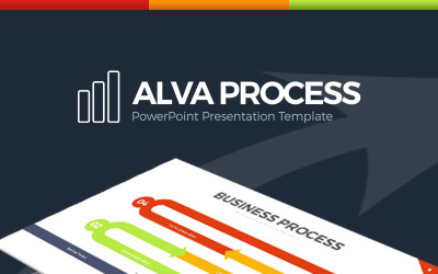 Plantilla de PowerPoint - proceso de Alva
