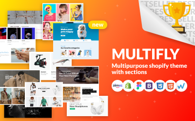 Responsive Multifly - Multipurpose Online Store Shopify Theme #63842