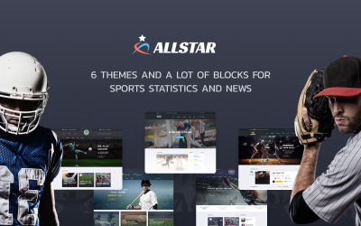 Responsivt ALLSTAR - Sport Multipurpose Bootstrap 4 Hemsidemall #63853