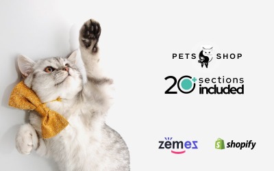 Szablon projektu sklepu zoologicznego Motyw Shopify