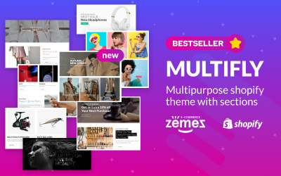 Tema Shopify "Multifly - Multipurpose Online Store" #63842