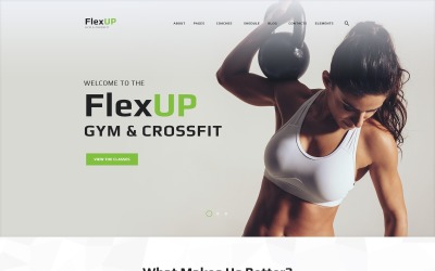 Flex Up - Crossfit WordPress Theme Tema WordPress №63992