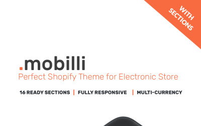 Mobilt butiks responsivt Shopify-tema