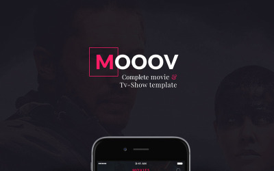 MOOOV Movie &amp; Tvshow mobile template UI Elements