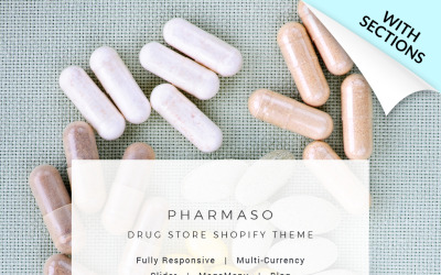 Responsivt Pharmaso - Drug Store Shopify-tema #63974