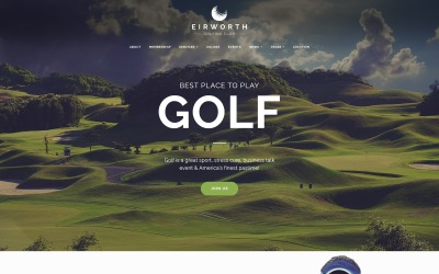 Reszponzív Eirworth - Golfing Club Responsive WordPress sablon 63966