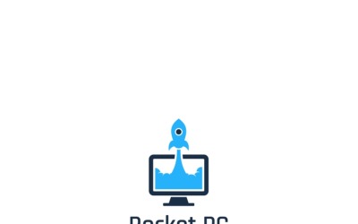 Modèle de logo Rocket PC