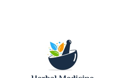 Bylinná medicína Logo šablona
