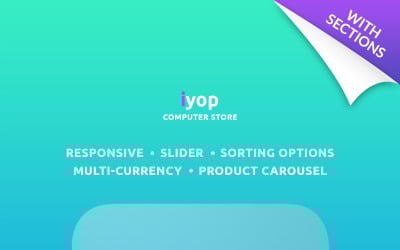 Tema Shopify responsivo para loja de computadores